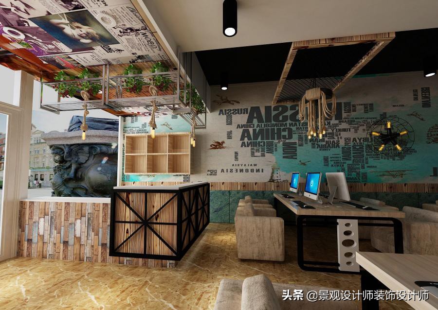 网咖设计效果图,网咖设计图哪找