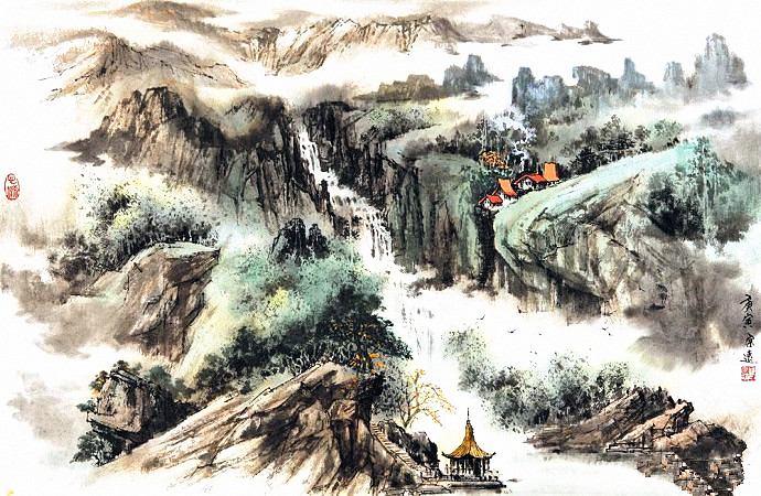 郜宗远水墨山水画作品欣赏,郜宗远作品价格
