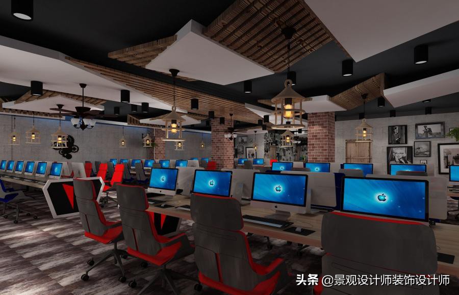 网咖设计效果图,网咖设计图哪找