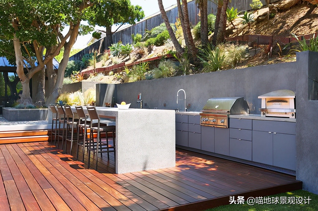 木铺装在私家庭院中的巧妙运用，是个学问