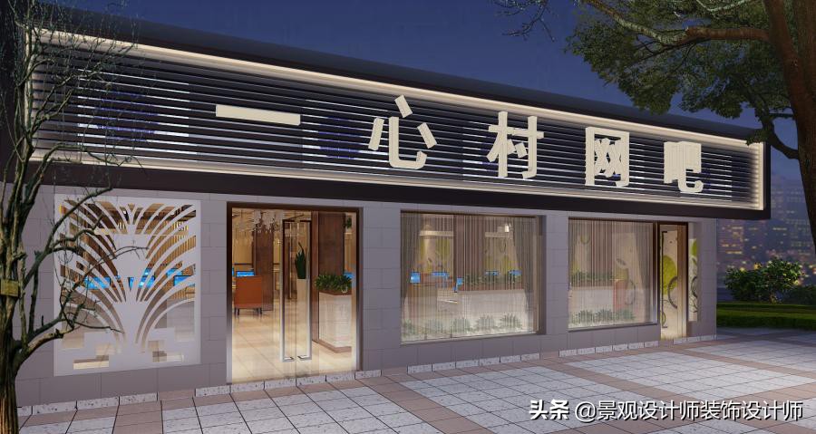 网咖设计效果图,网咖设计图哪找