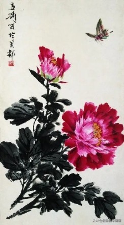 画牡丹如何加色能出层次,画牡丹调色运笔