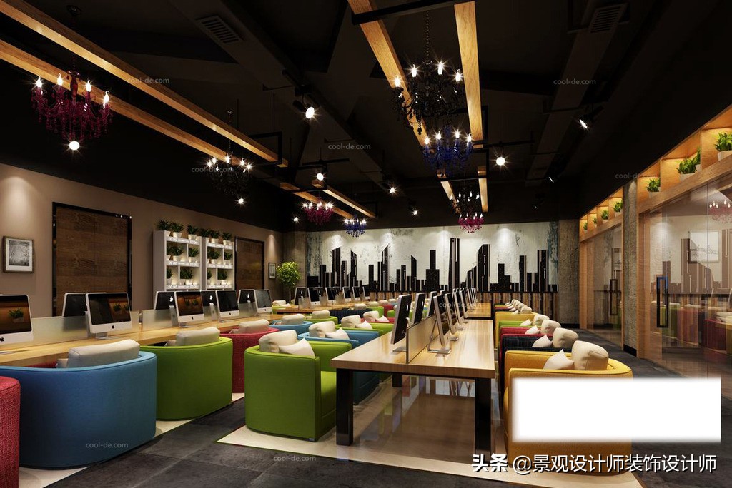 网咖设计效果图,网咖设计图哪找
