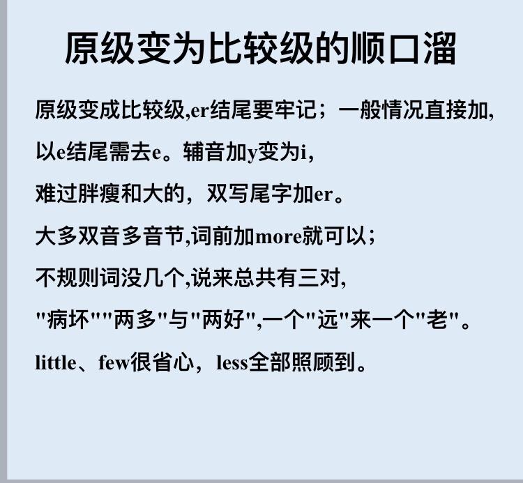 形容词副词最高级知识点,英语知识点句型大全