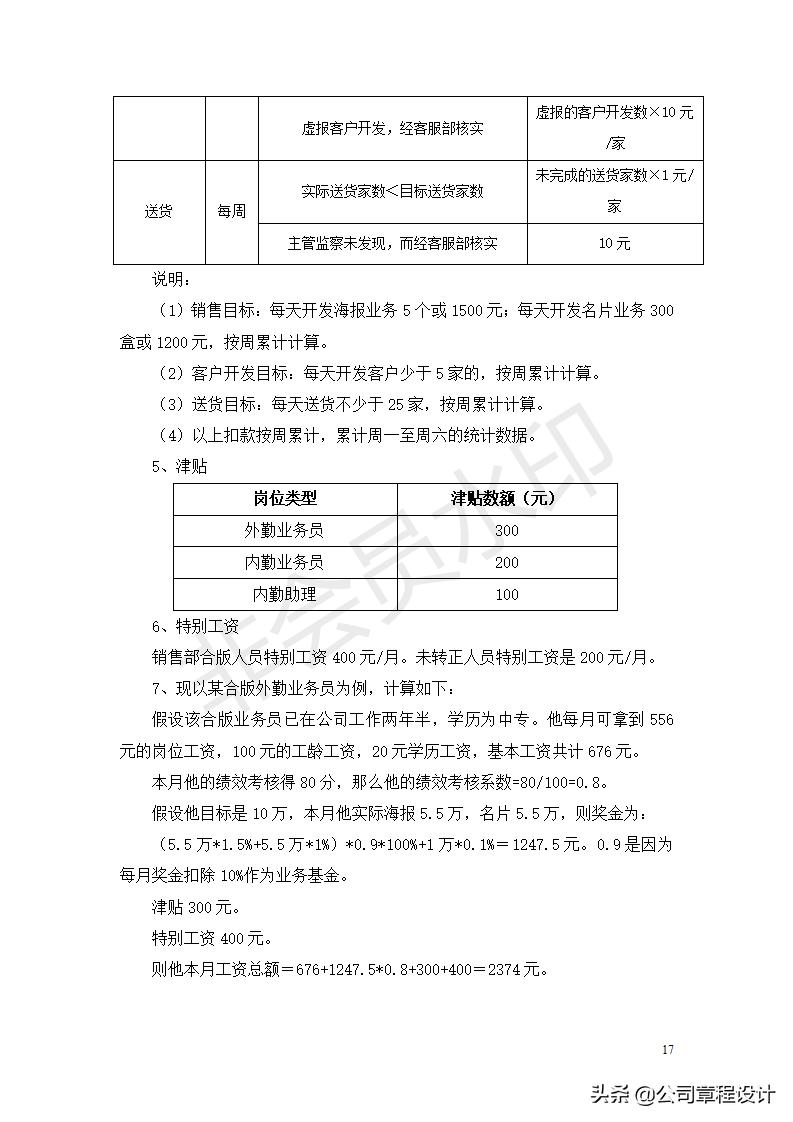 员工薪酬计算公式大全,公司薪酬管理方案岗位系数