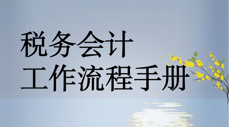 税务会计实用流程,做税务会计的流程