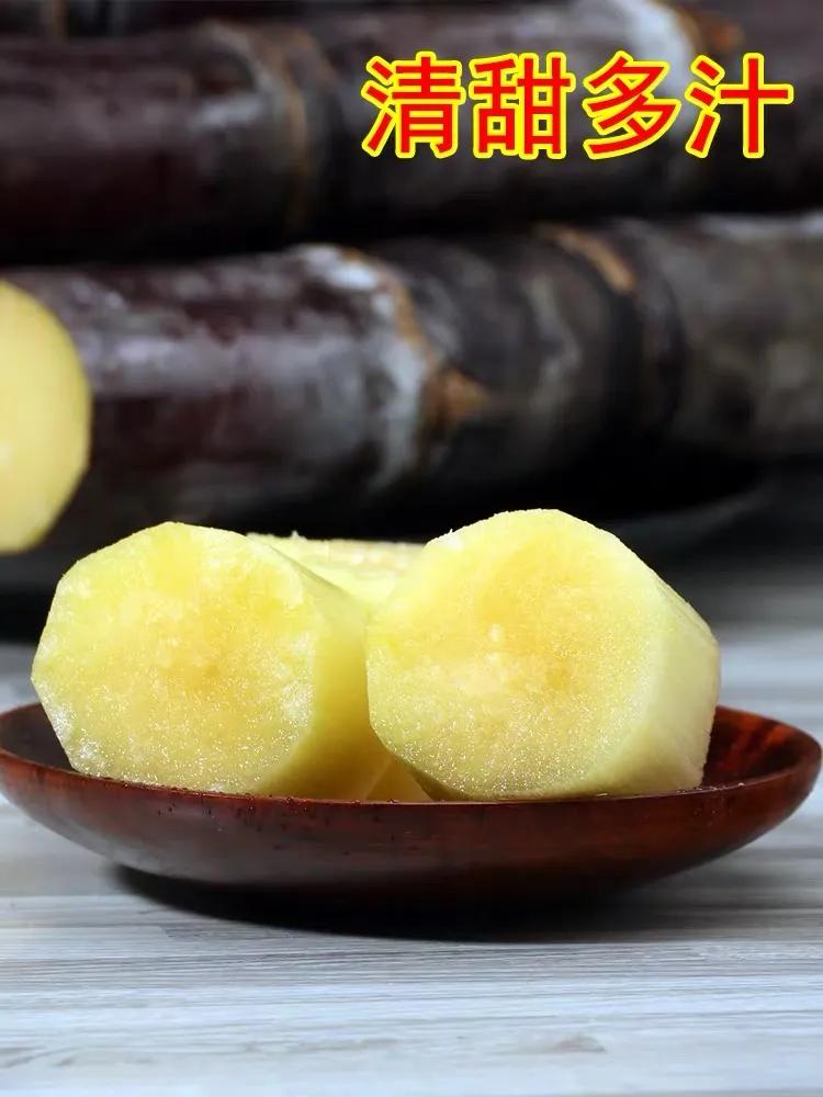 甘蔗甜过初恋,黑皮甘蔗哪头甜