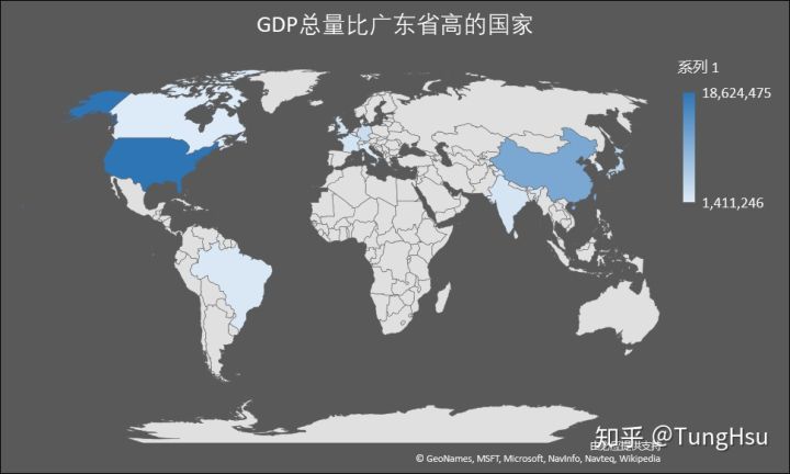 广东省相当于世界哪个国家,广东省和别的省的差别