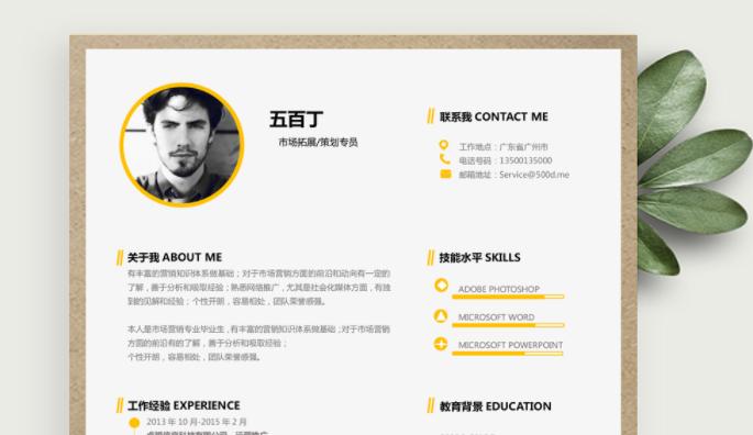 五百丁简历怎么免费下载,五百丁简历怎么导出