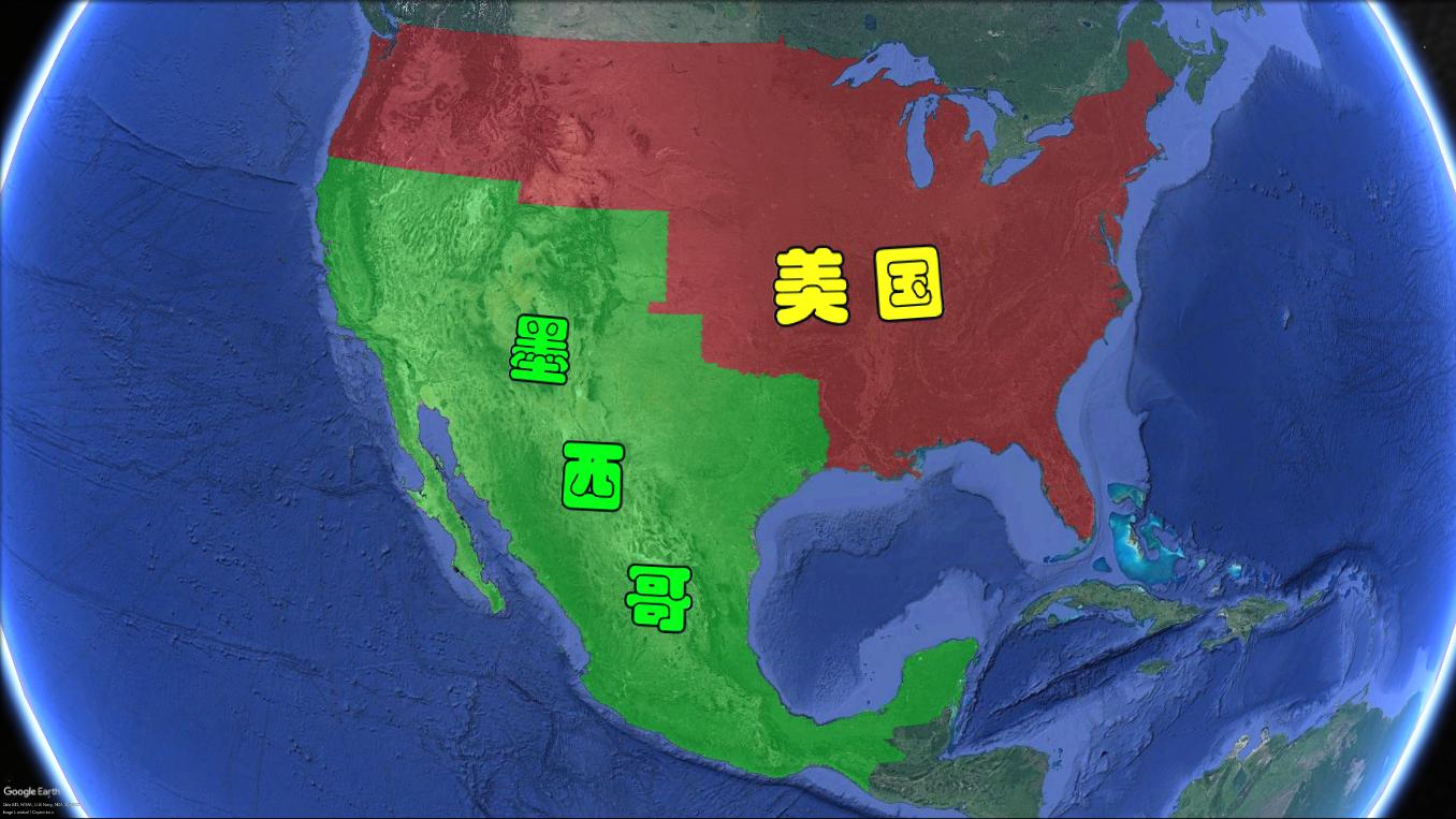 墨西哥被美国占了多少地,曾经的墨西哥领土有多强大